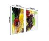 SZKLANA PŁYTA OCHRONNA DESKA 75x52 WINO
