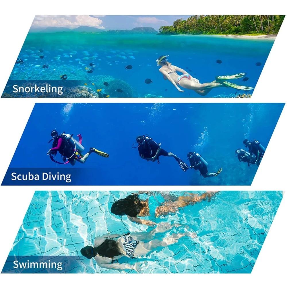 Professional Scuba Diving Mask and Snorkels Anti-Fog Goggles Glasses Diving Swimming Easy Breath Tube Swimming Equipment Best