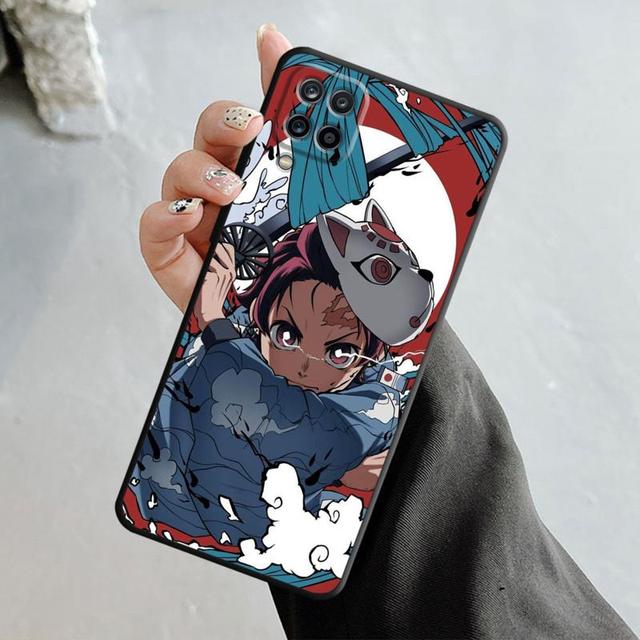 Telefon Fall Für Samsung Galaxy A70 A70s A50 A30s A04s A20s A20e A02 A02s A03 A42 M31 M13 Abdeckung Anime dämon Slayer Nezuko Tanjirou