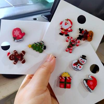 Broche de Natal Emblema Para Mulheres Crianças Jóias de Natal Boneco de Neve Veado Alce Chapéu Muleta Festa Casamento Presentes de Ano Novo Pinos Bonitos