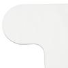 8pcs Rug Sticker Pad PU Washable Reusable Heart Shaped Carpet Tape for Hardwood Floors and Tile White L
