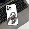 Ausgefallene Dunkle Gothic Skorpion Handyhülle Für iPhone 17,16,15,14,13,12,11 Plus,Pro Max,XS,Weiches Silikon Schwarze Hülle