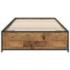 Vintage Wood Bed Frame 80 x 200 cm Engineered Wood