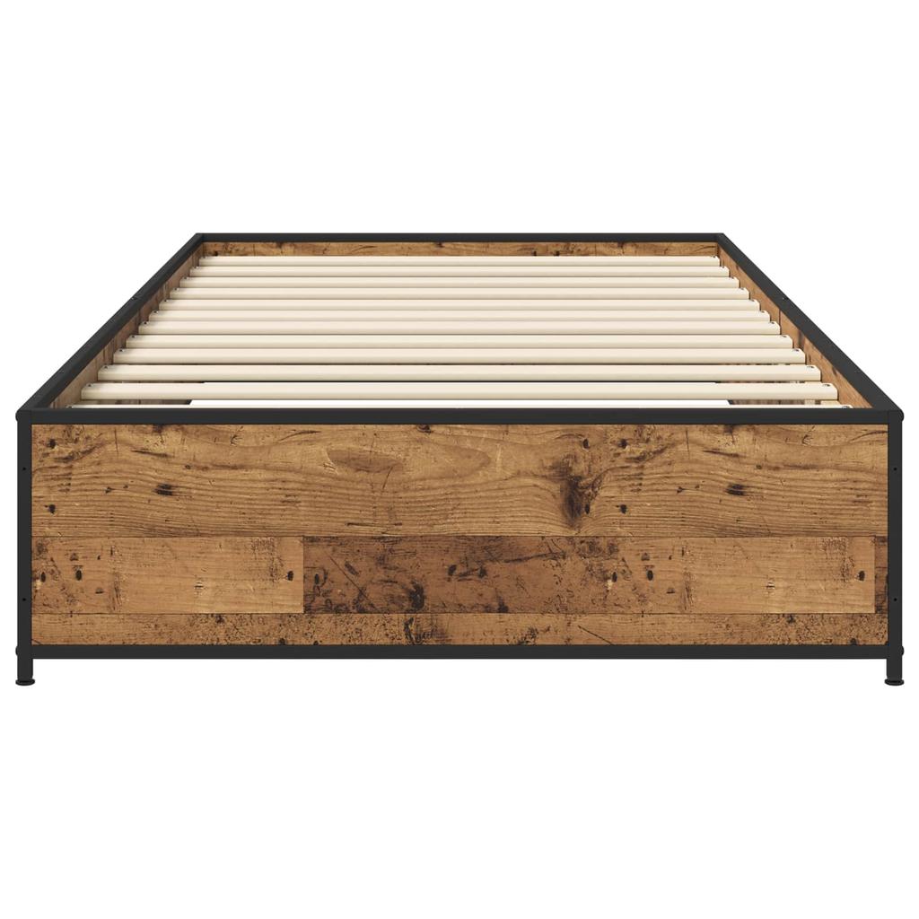 Vintage Wood Bed Frame 80 x 200 cm Engineered Wood