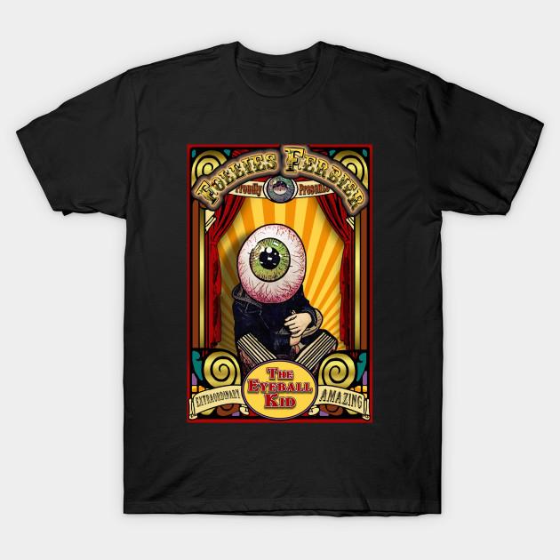 

Men Black Print T-shirt The Eyeball Kid Sideshow Poster 2 No-Cut Transfer Paper Print Cotton Tshirt 2XL чёрный