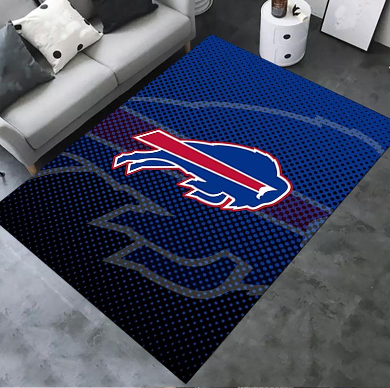 Buffalo Bills Tæppe til Stue Soveværelse Hjem Sofa Dekoration Børne Lege Skridsikker Gulvmåtte