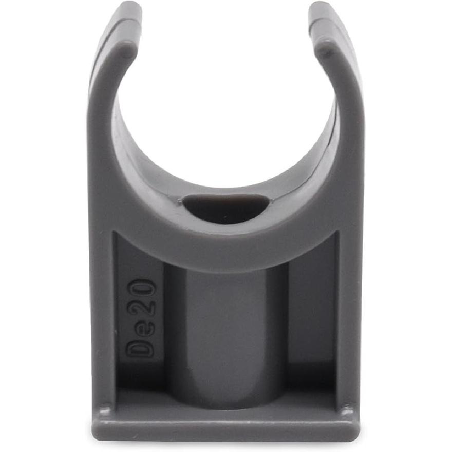 U-Shaped PVC Pipe Clamps 30Pcs Water Plastics Pipe Clamps Hose Hanger Fit for 1-1/2"/40mm OD Pipes, Suport Pex Tubing