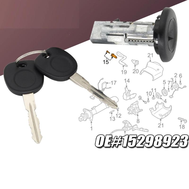 Ignition Switch Lock Cylinder Ignition Switch Replacement with 2 Keys 12470732 706592 for Suburban