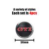 4 stk 56mm Bilhjul Senterskapsdeksel Klistremerker Navkapsel Biltilbehør For R Golf Motion GTI Polo Touran Octavia