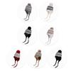 Winter Outdoor Cold-Proof Bomber Hat Big Head Circumference Knitted Wool Hat Women Velvet Warm Ear Protection Cap