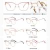 Stylish Cat-Eye Shaped Anti Blue Light Presbyopia Eyeglasses Metal Eyeglasses Women Trend PC Screen Goggles Radiation Protection Eyeglasses