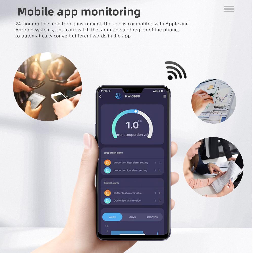 Blue-tooth 5.2 Multifunctional 7 In 1 Water Quality Tester EC/TDS/CF/pH/ORP/Humidity/TEMP Meter BLE-3178 APP Remote Monitoring