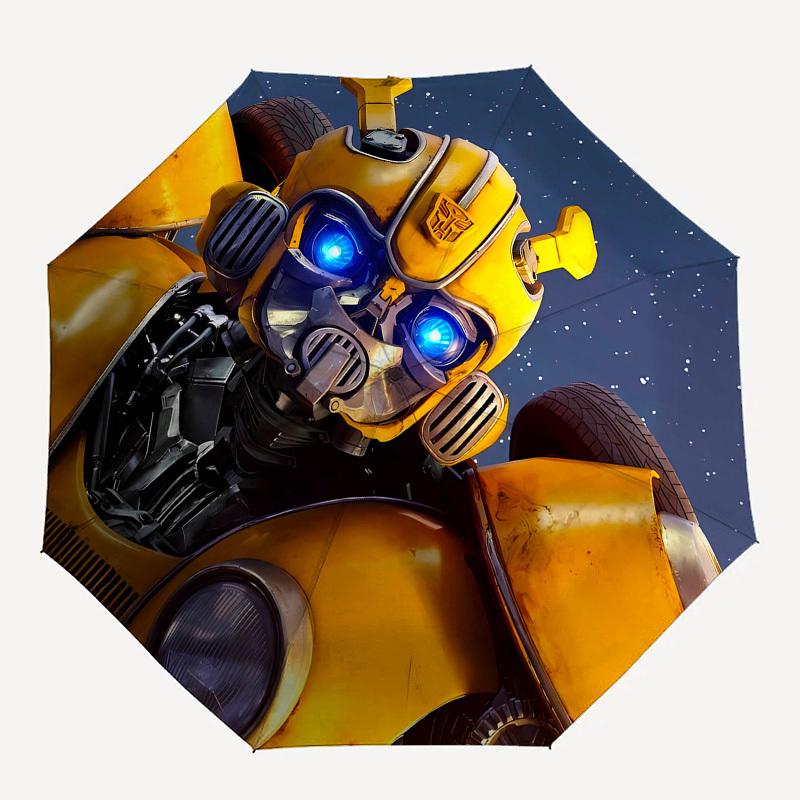 Transformer, Bumblebee Automatic Opening and Closing, 8 rib Structure Portable Umbrella, Suitable for Men and Women in All Seasons  Perfect