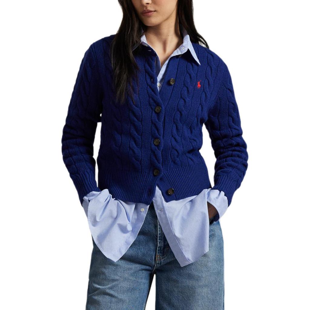 Polo Ralph Lauren Slim Fit Cable Knit Cardigan Women Sweater WMPOSWENDW20493-410