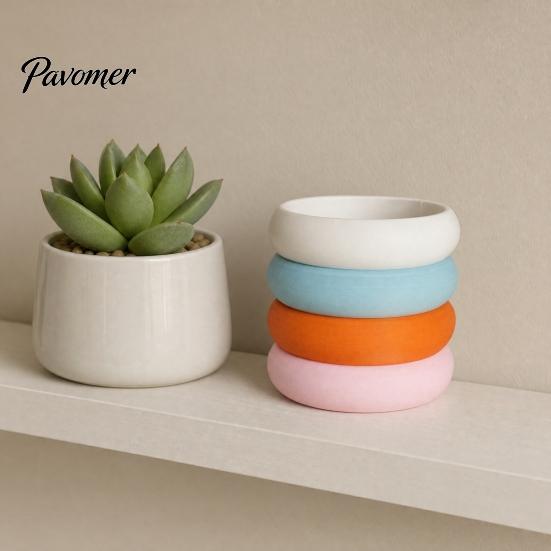 Pen Holder Decorative Rainbow Donut Holder, 3D Printed Desk Organizer, Cute Multi-functional Stand Pencil Cup for Makeup Brushes, Classroom