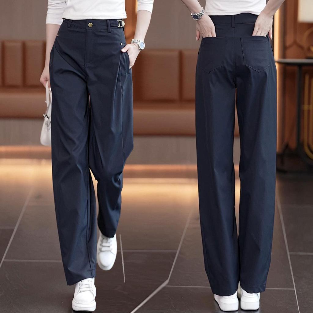Women's Plus Velvet Thickened Workwear Pants - Winter/Spring Casual Long Pants 2025 New Style