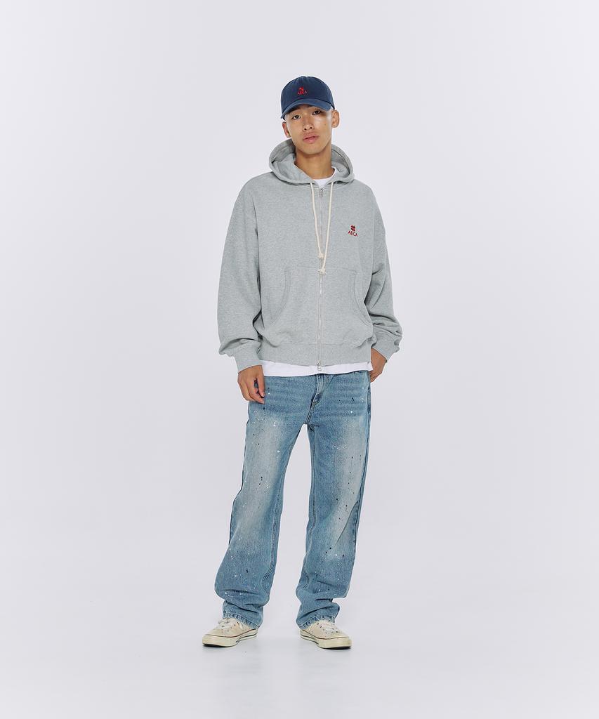 Aeca Everyday Aeca Clover Zip Up Hoodie-Black