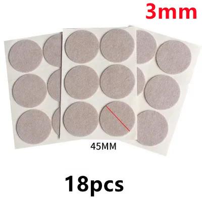 

18-128 PCS Felt Chair Leg Pads 3/5mm Thick Floor Scratch Protector Mat Mute Non-slip Self Adhesive DIY Furniture Accessories