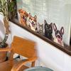 Dog and Cat Animal Combination Glass Window Home Background Beautification Window Stickers