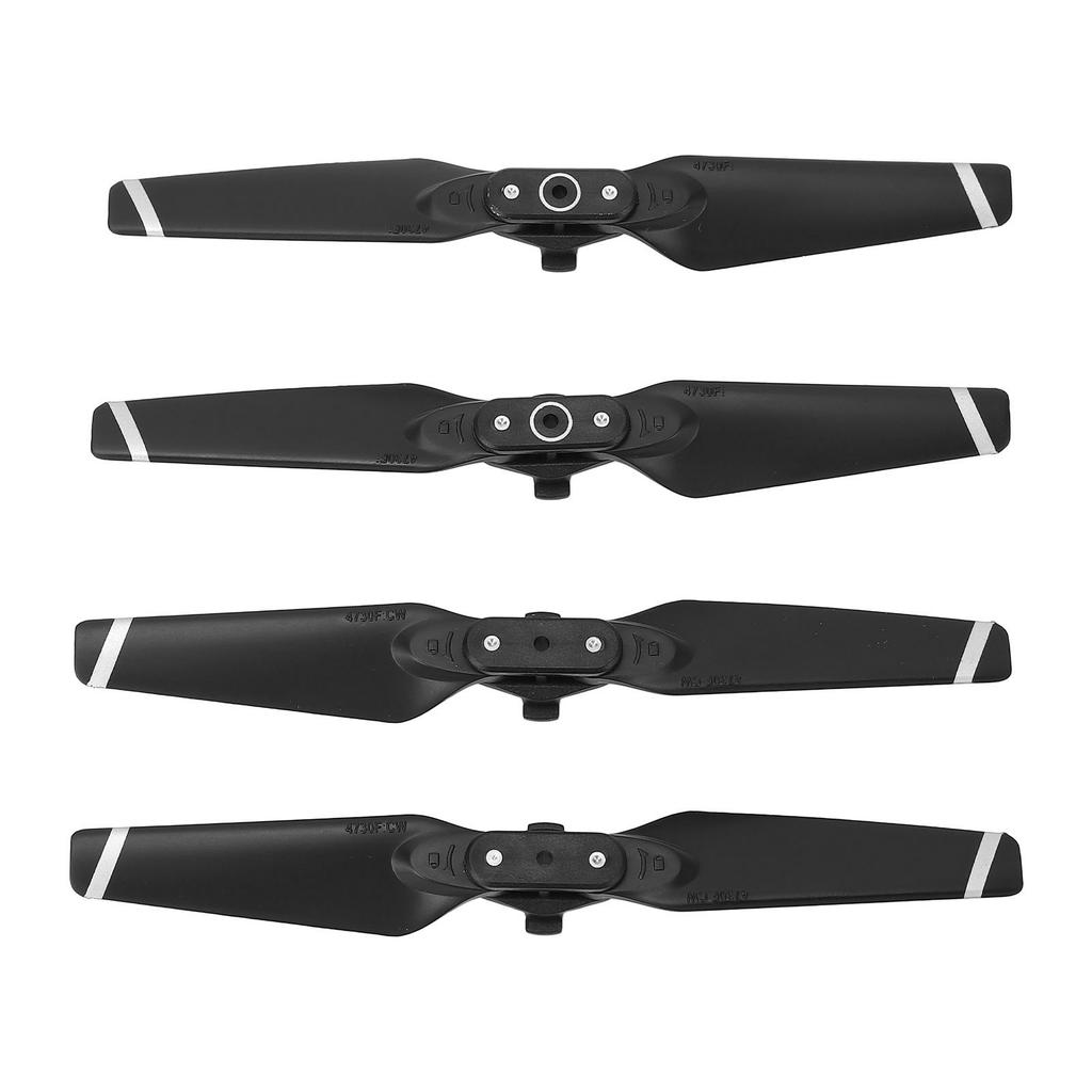 4PCS Drone Propeller ABS Quick Release 4730F Foldable Drone Propeller Replacement for Spark Silver