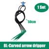 Greenhouse Curved Arrow Drip Irrigation Kit 2L/4L/8L Steady Flow Booster Dripper 1 Out 2, 1 Out 4, 3/5mm Hose Garden Irrigation
