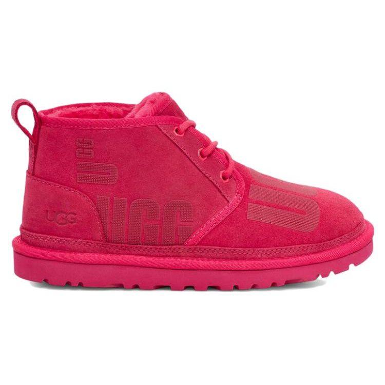 UGG Neumel Suede Warm Lace-Up Short Snow Boots Women Boots Carrot-Red 1134524-RDS
