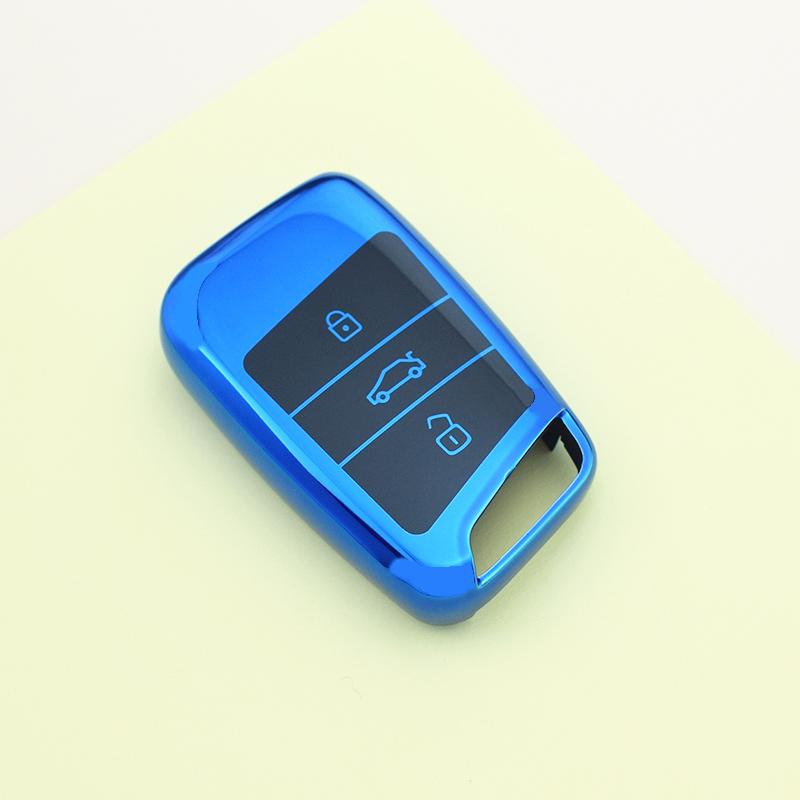 3 Button TPU Car Remote Key Case Cover for Volkswagen VW Magotan Passat B8 Golf for Skoda Superb A7 Shell Protection Accessories