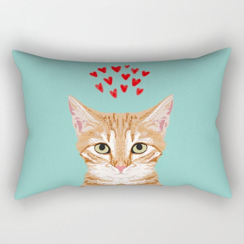 30x50cm Cute Cartoon Small Animal Elegant Couple Home Living Room Bedroom Decorative Rectangle Pillow Case Sofa Cushion Cover