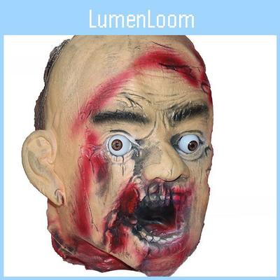 Horror Latex Schuim Zombie Droog Lijk Hangend Hoofd Voor Halloween Escape Room Decor En Kostuum