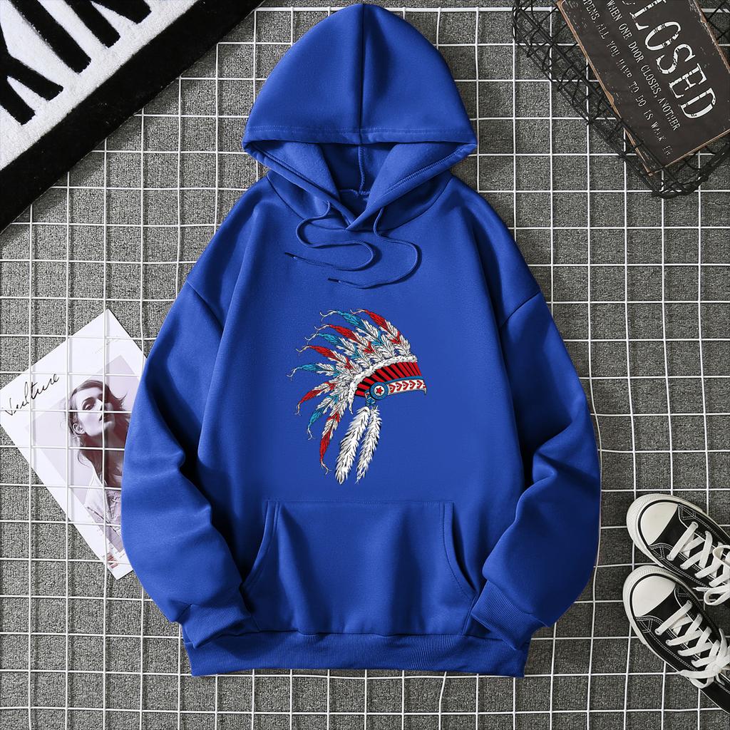 Real Shot Fashion Design Loose and Thin Hong Kong Style Printed Letters Hooded Sweater Fleece Top Hoodie