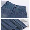 2025 Women's High-Waisted Straight-Leg Jeans: Slimming Loose Fit for Spring & Autumn