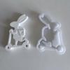 Easter Themed Ornament Mould Flexible Silicone Mold for Rabbit Figurine Decoration Gypsum Mold Jewelry Making Supplies