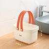Nordic Storage Basket With Handle Cosmetic Storage Box Bathroom Bathing Basket Household Makeup Kitchen Large Storage Container