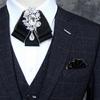 Vintage Ribbon Bowtie Men Wedding Party Neck Tie Uniform Shirt Accessory Gift