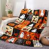 1PC Halloween Patchwork Blanket This Comfortable and Lightweight Blanket Is Perfect for a Bed or Sofa. It Is Ideal for Halloween