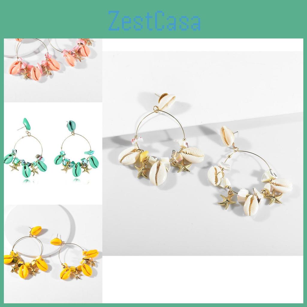 Chic 2021 Womens Teardrop Shell Earrings In Various Colors For Summer