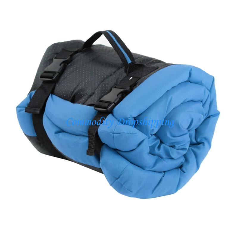Y5JC Pet Resting Mat Bed Waterproof Cushion for Small Large Pet Warm Bed Nest for Dogs Cats Rectangular Cushion S Size синий