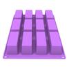 6-Cavity 12-Cavity Square Silicone Mold Baking Soap Making Chocolate Candy Cookie Crafting