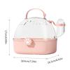Hamster Outdoor Carriers Cage Portable Hamster Cage with Clear Large Flip Cover for Hamster Bird Carrying Pet Supplies