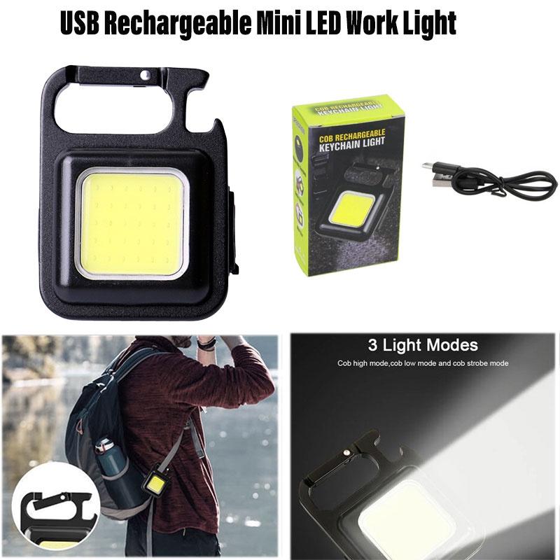 Compact Aluminum Alloy Flashlight Portable Keychain Light With Rechargeable Battery Super Bright Led Characters)