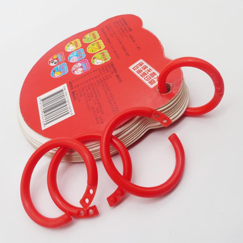 High-Durability Detachable PE Colored Double Buckle Binding Ring for Loose-Leaf Planners