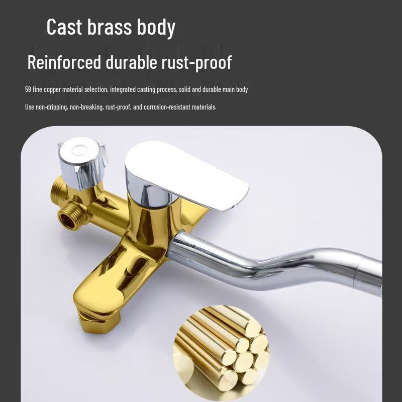 Ruitetai All-Copper Small Square Shower Set