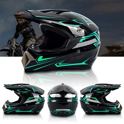 4 Pcs DOT Approved Motocross Helmet ABS MTB Helmet Comfortable Off Road Helmet Unisex