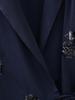 Women's 2024 Summer Sequin Silk Satin Lapel Suit Jacket - European & American Fashion, Casual & Loose.