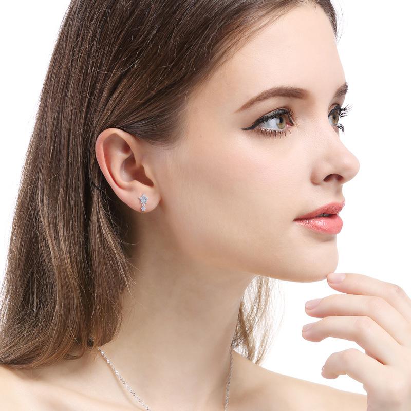 Lindon 925 sterling sølv øredobber Drop øredobber for kvinner bryllupsfest gaver