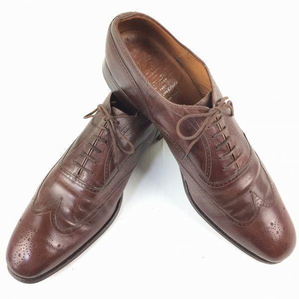 

80s-90s Vintage Church s Three Cities Wingtip Business Shoes Brown Size 11B / 27.5-28.5cm Men s(USED)