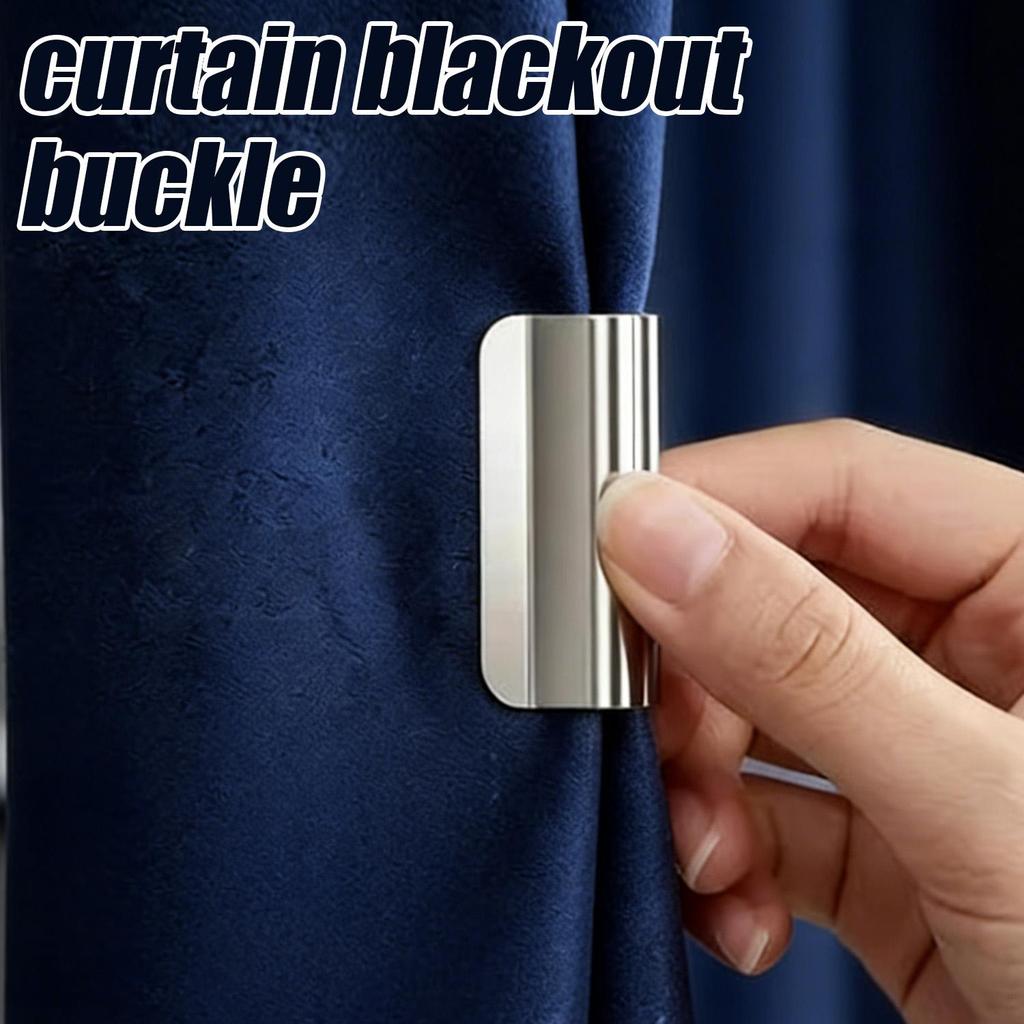 Metal Curtain Closure Magnetic Buckle Shower Curtain Magnet Clips Detachable Window Screen Fixed Fastener Window Hardware