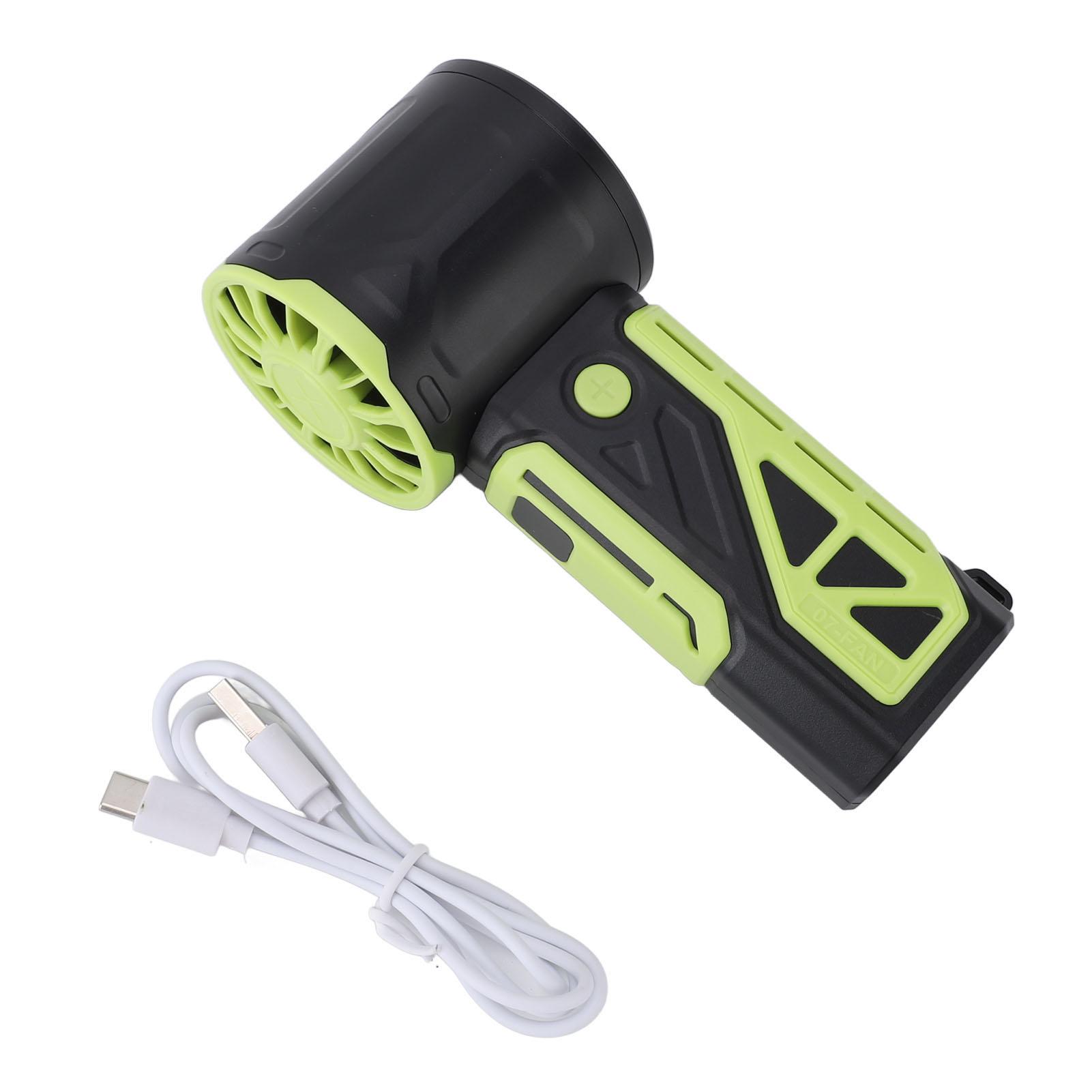 

Ручной турбовентилятор 100 скоростей 4000 мАч аккумулятор перезаряжаемый портативный мини-вентилятор для путешествий на открытом воздухе зелёный