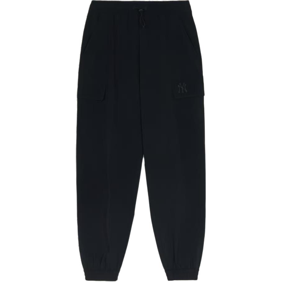 New MLB Knitted Sweatpants Men's Black 3AWPB0153-50BKS