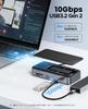ORICO Docking Station with 10Gbps SSD External Case and USB Supports USB and Cooling Compatible with and HP 10-in-1 M.2 M.2 Hub, M.2 NVMe/SATA,